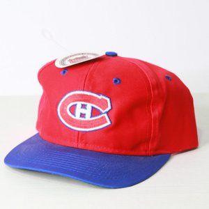 Vintage Montreal Canadiens Officially Licensed Ballcap Snapback Cap. NWT's  Habs